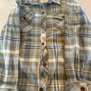 Thread & Supply Blue and Gray Shirt Jacket